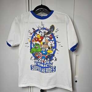 Marvel Comics Super Heroes Ringer Graphic T-Shirt